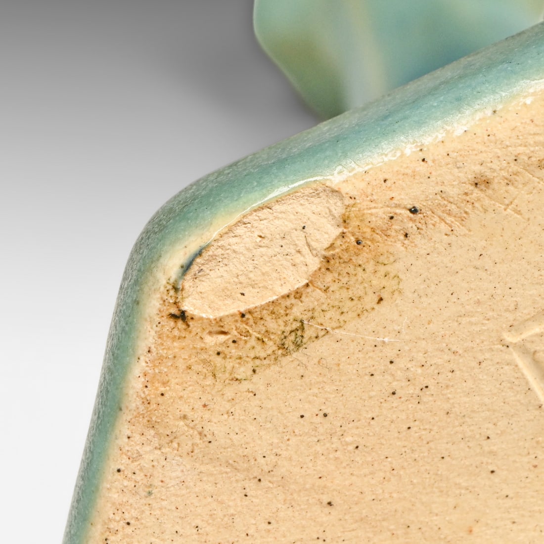 Pair Van Briggle Matte Blue Candlesticks c1920s - 5