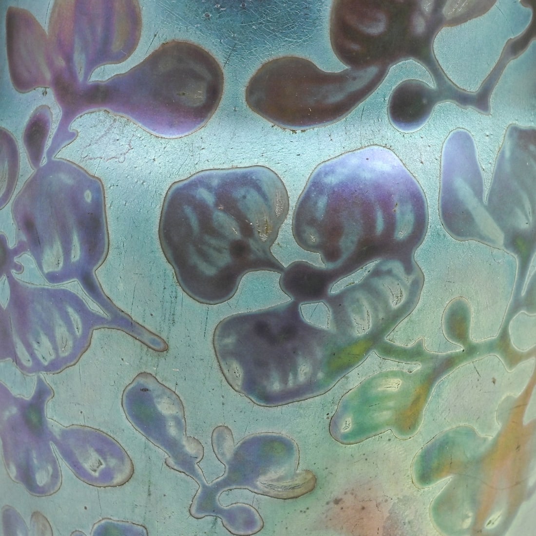 Weller Sicard Iridescent Vase c1905 - 3