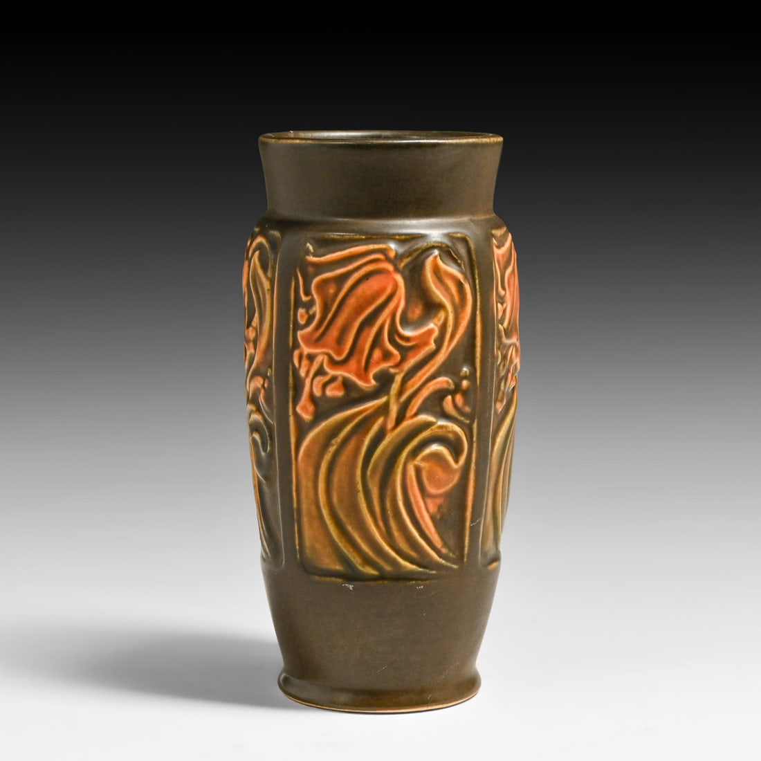 Roseville Rosecraft Pottery Panel Vase c1920s: Roseville Rosecraft Pottery Panel Vase c1920s. Signed. Perfect condition. 6.25"h x 3.25"d FREE NATIONWIDE SHIPPING Free Nationwide Shipping within the lower 48 states for all purchases at our Two-Day