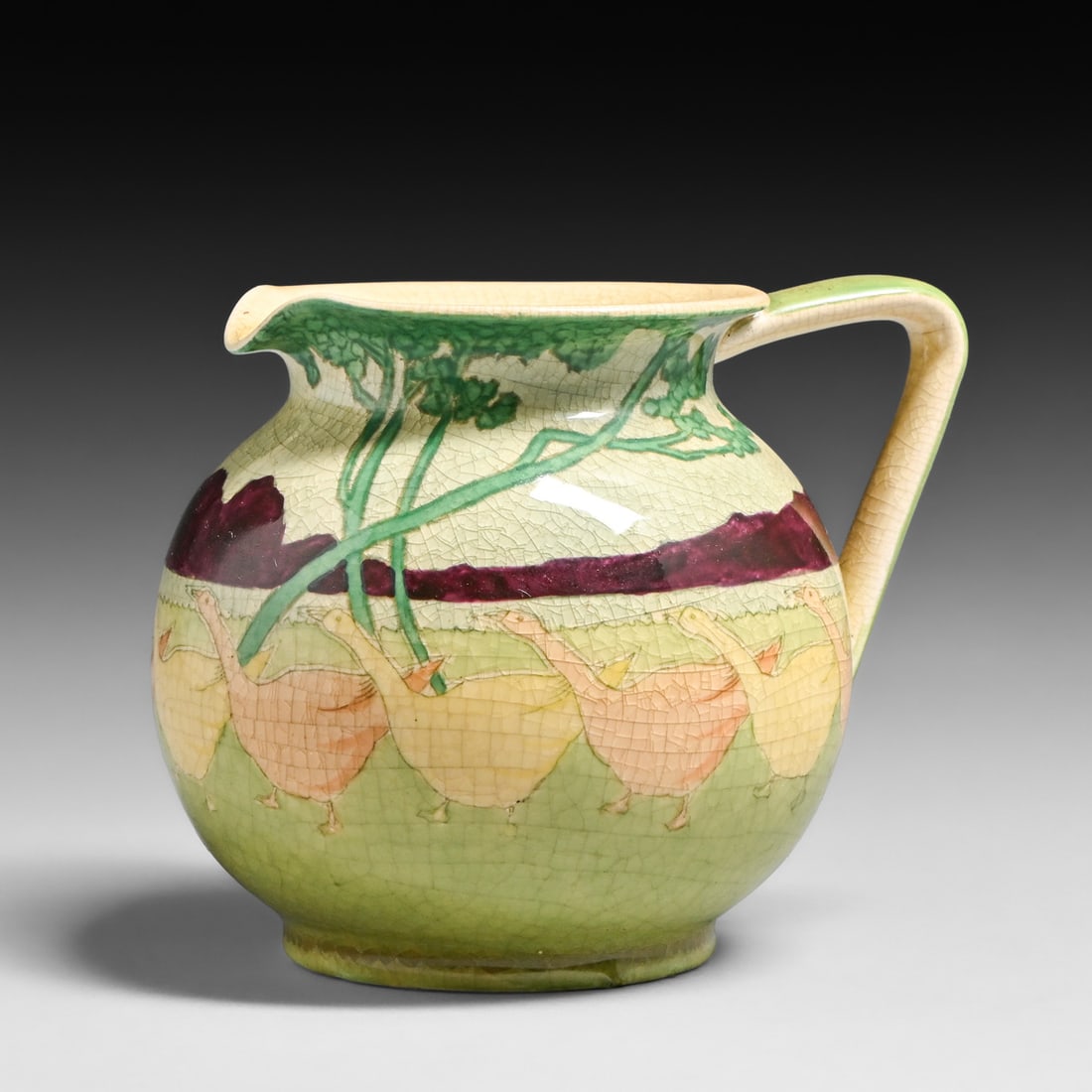 Kensington Pottery - England "Geese" Creamer c1920s: Kensington Pottery - England "Geese" Creamer c1920s. Marked "Geese" for the pattern. Perfect condition. 4.75"h x 6"w FREE NATIONWIDE SHIPPINGFree Nationwide Shipping within the lower 48 states for