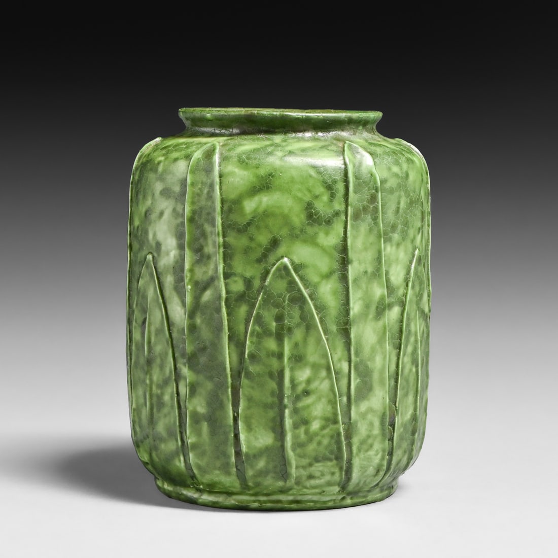 Ephraim Faience Pottery Early Kevin Hicks "Grueby-Style" Vase 1998: Ephraim Faience Pottery Early Kevin Hicks "Grueby-Style" Vase 1998. Signed. Perfect condition. 5.25"h x 4"d FREE NATIONWIDE SHIPPINGFree Nationwide Shipping within the lower 48 states for all