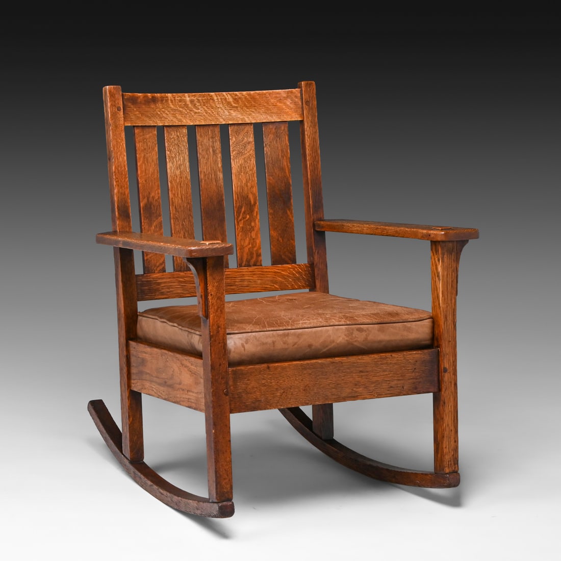Stickley Brothers Oak Rocker c1910 (1 of 3)