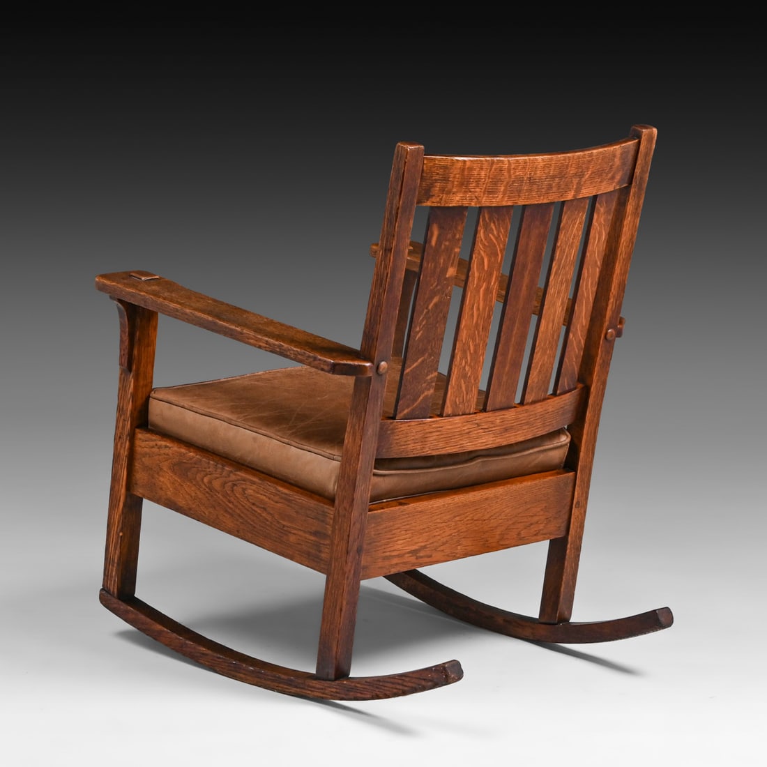 Stickley Brothers Oak Rocker c1910 - 3