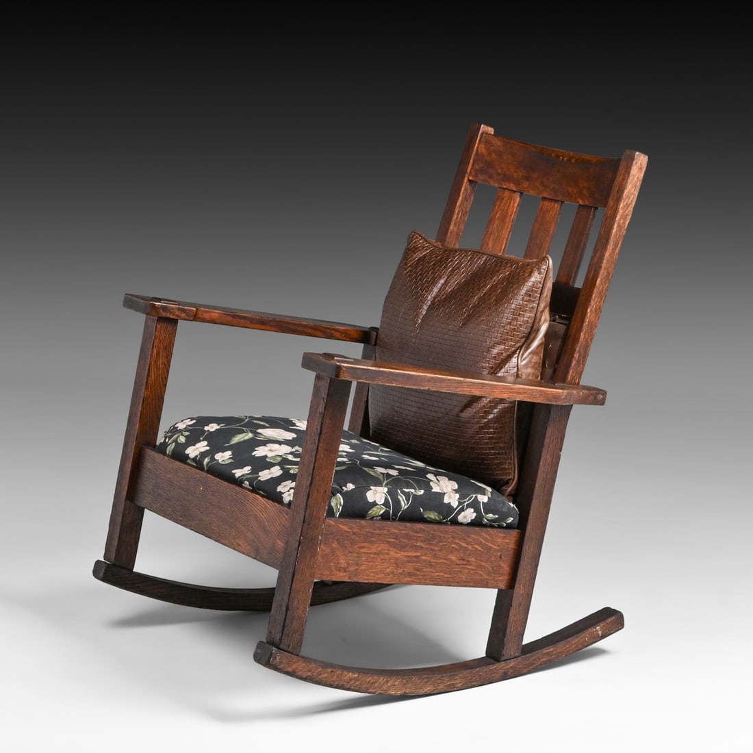 Stickley Brothers Oak Rocker c1910 - 3