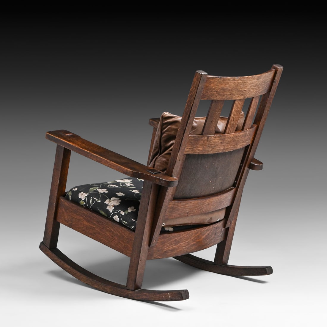 Stickley Brothers Oak Rocker c1910 - 4