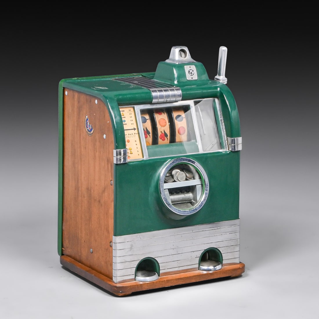 Antique Art Deco Caille Cadet 3-Reel Slot Machine c1936 (1 of 9)