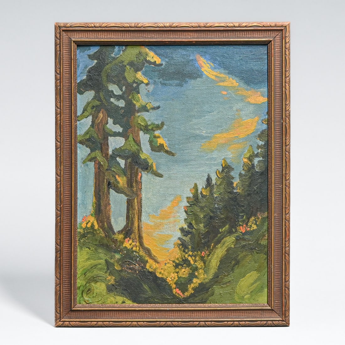 Pacific Northwest Impressionist Forest Landscape c1920s: Pacific Northwest Impressionist Forest Landscape c1920s. Unsigned. Excellent condition. 12"h x 10"w. Frame 13 5/8"h x 10.5"w FREE NATIONWIDE SHIPPING Free Nationwide Shipping within the lower 48 state