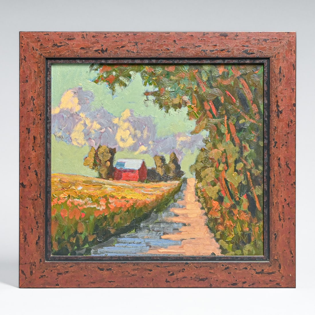 Rural Pennsylvania Oil Painting on Board c2000s: Rural Pennsylvania Oil Painting on Board c2000s. Unsigned. Excellent condition. 10"h x 12"w. Frame 13"h x 15"w FREE NATIONWIDE SHIPPING Free Nationwide Shipping within the lower 48 states for all purc