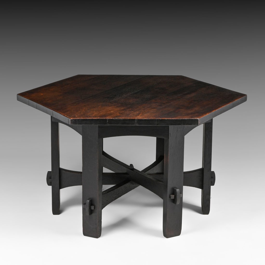 Gustav Stickley Oak Hexagonal Table c1903 - 2