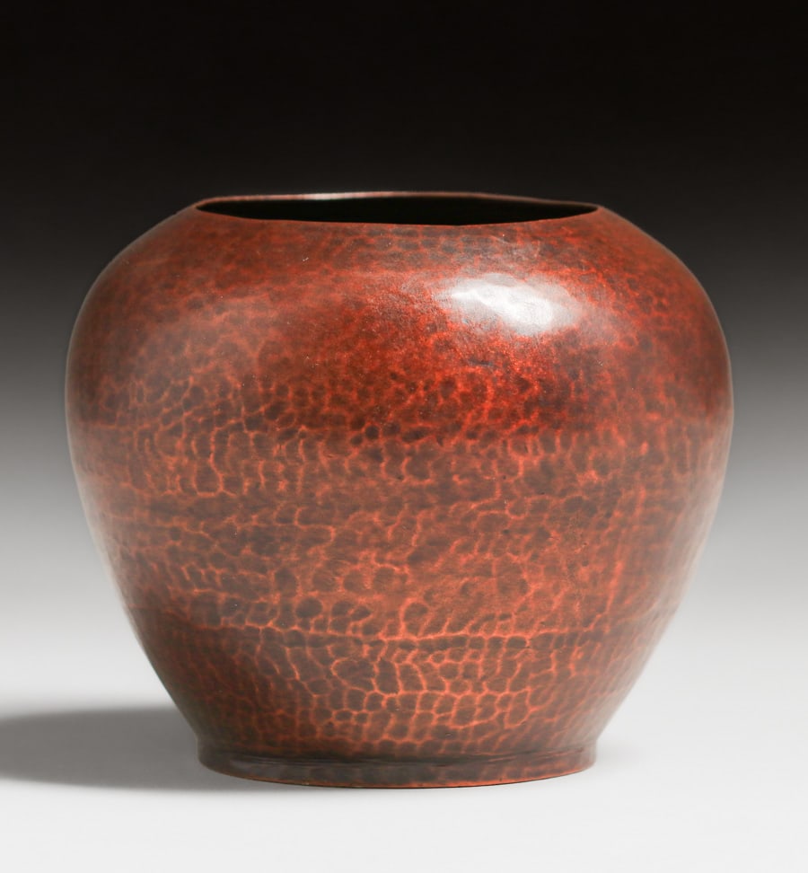 Dirk van Erp Hammered Copper Vase c1913-1914 - 2