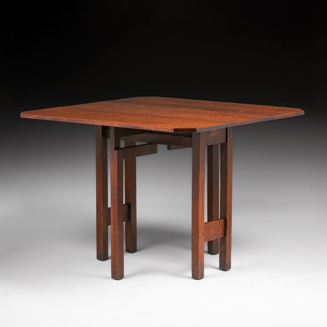 Gustav Stickley #638 Oak Dropleaf Table c1912 - 2
