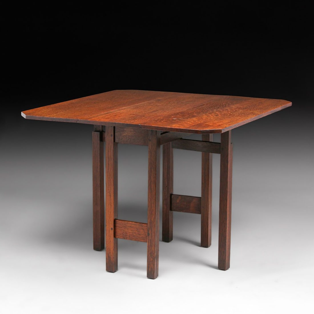 Gustav Stickley #638 Oak Dropleaf Table c1912 - 3