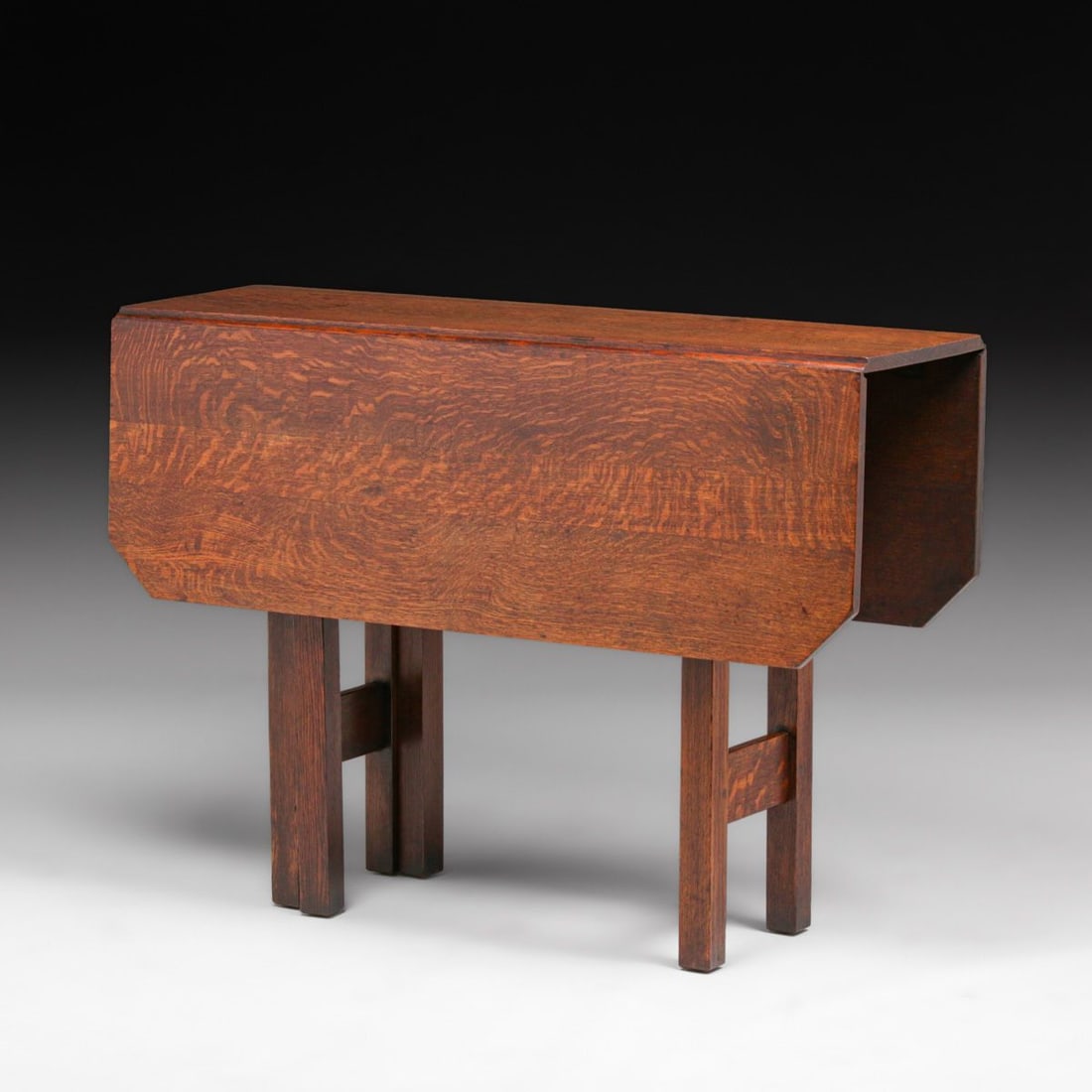 Gustav Stickley #638 Oak Dropleaf Table c1912 - 4