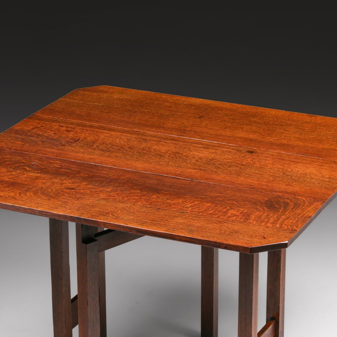 Gustav Stickley #638 Oak Dropleaf Table c1912 - 5