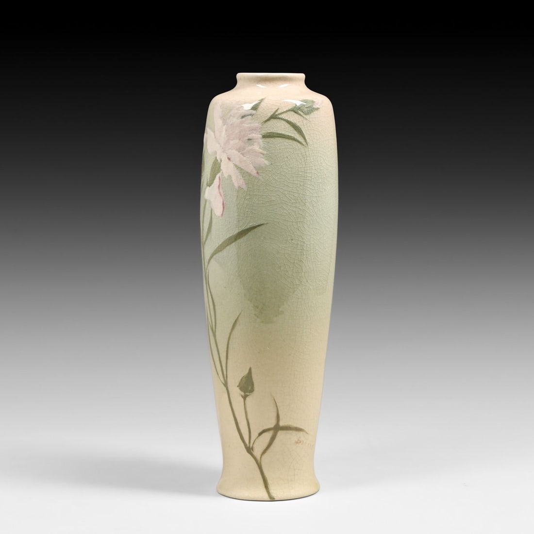 Owens Lotus Carnation Vase c1905 - 2