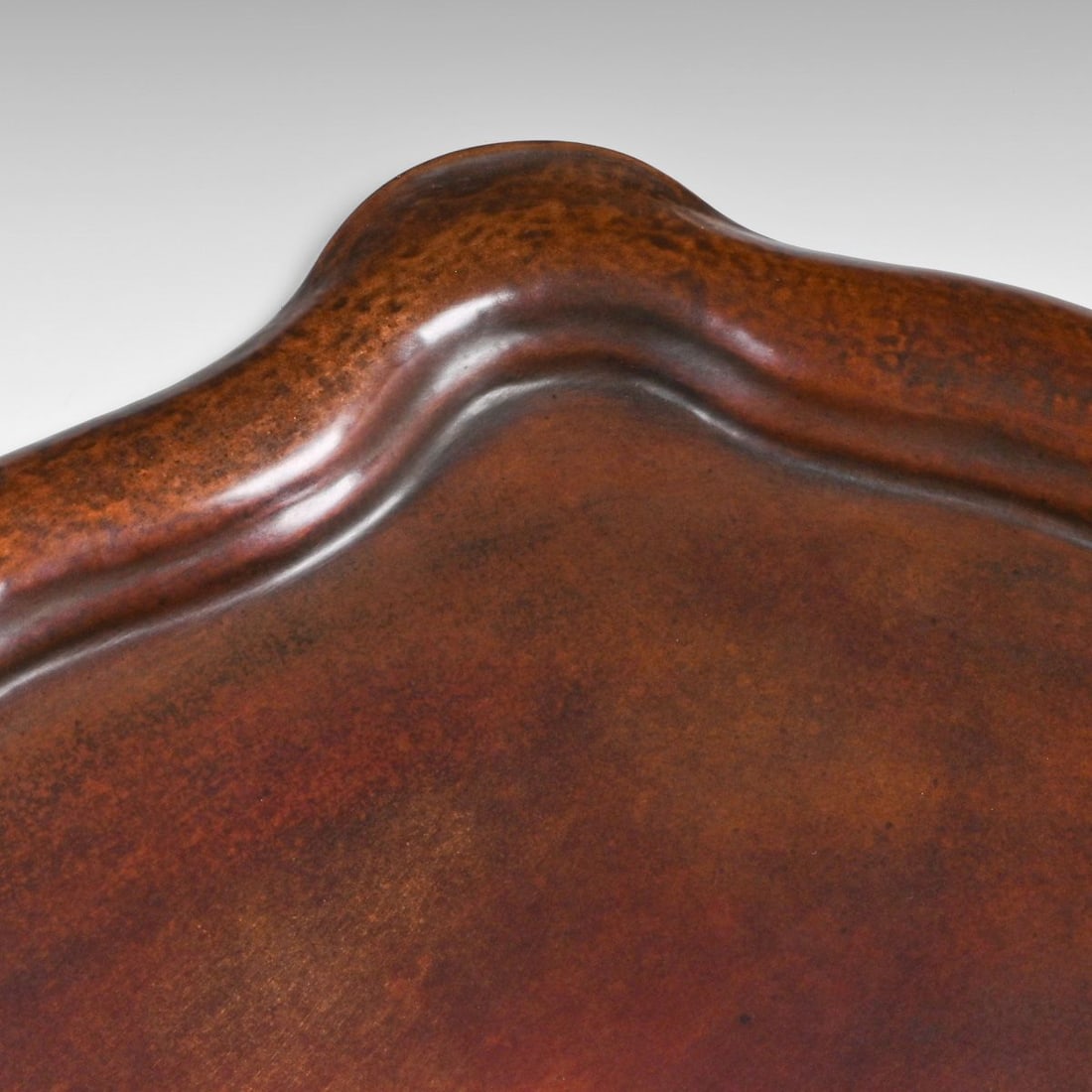 Tiffany Studios - New York Hammered Copper Two-Handled Serving Tray c1910 - 5