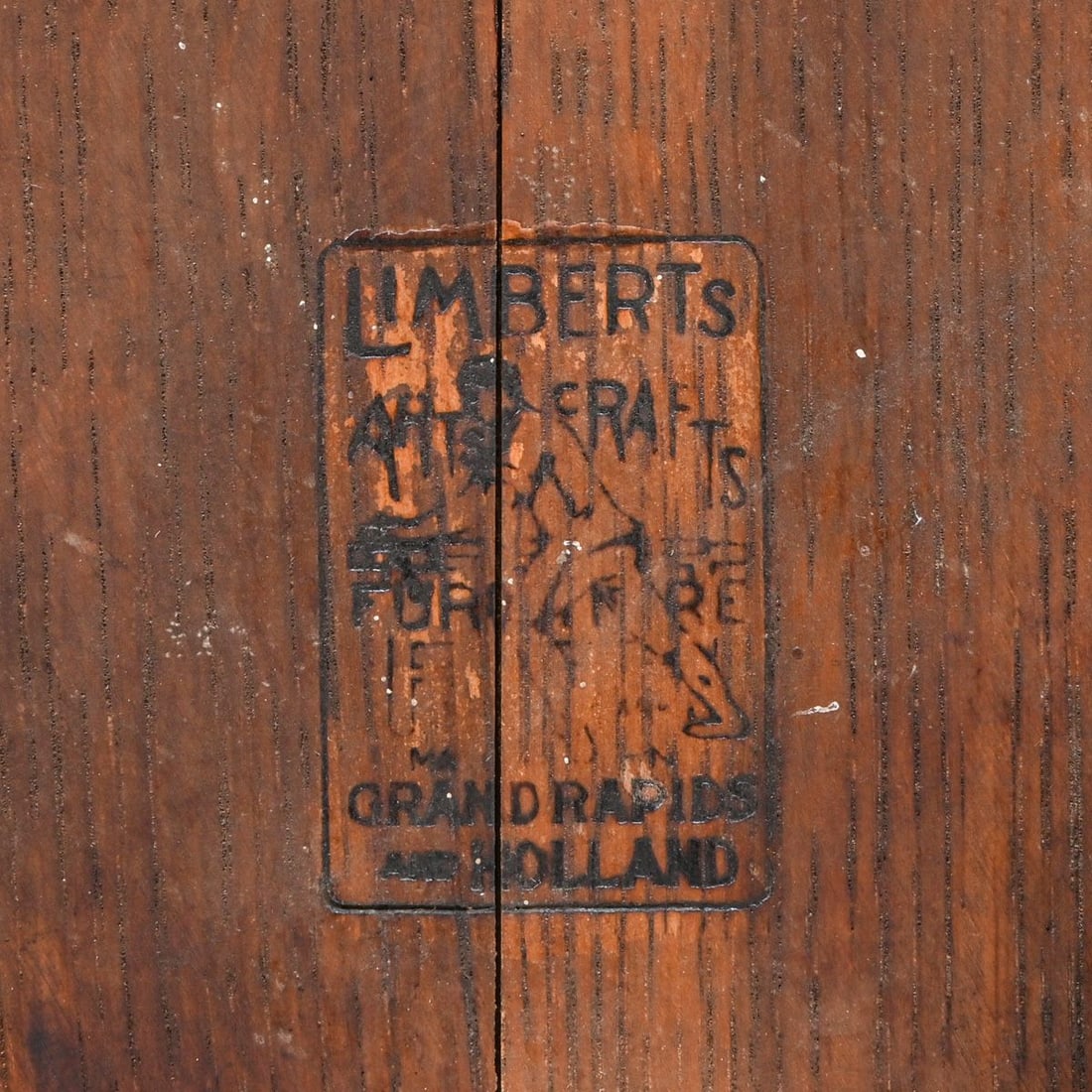 Limbert #227 Cutout Umbrella Stand Coatrack c1910 - 7