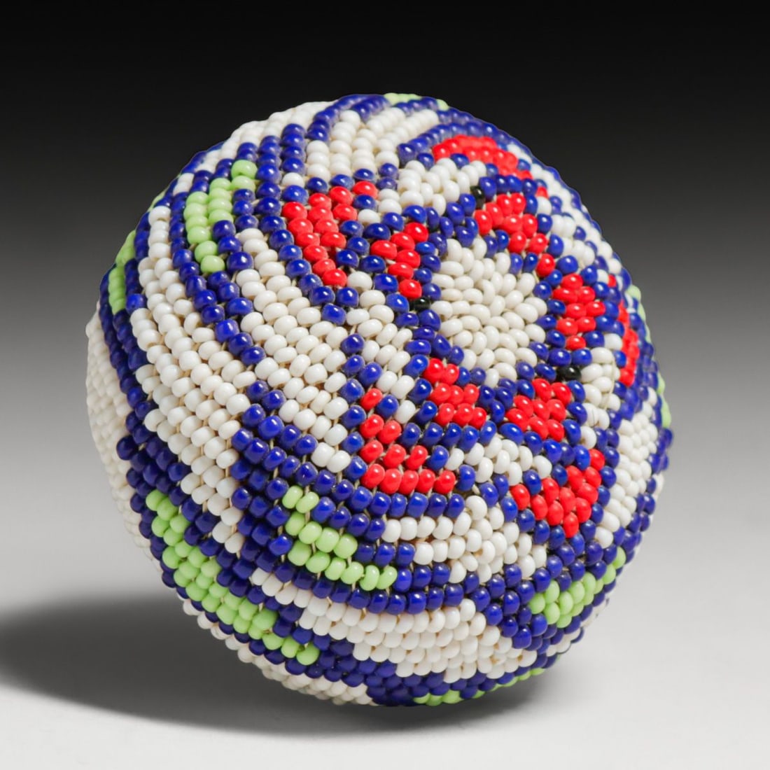 Miniature Native American Beaded Basket c1920s - 5