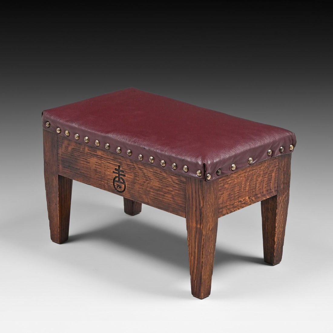Roycroft #048 Oak Footstool c1910 - 2