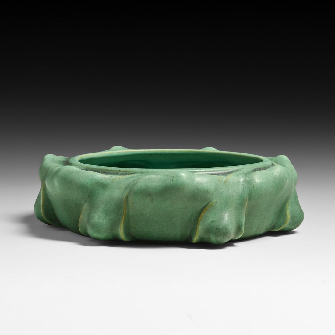 Teco Pottery Art Nouveau Matte Green Bowl c1910 (1 of 4)