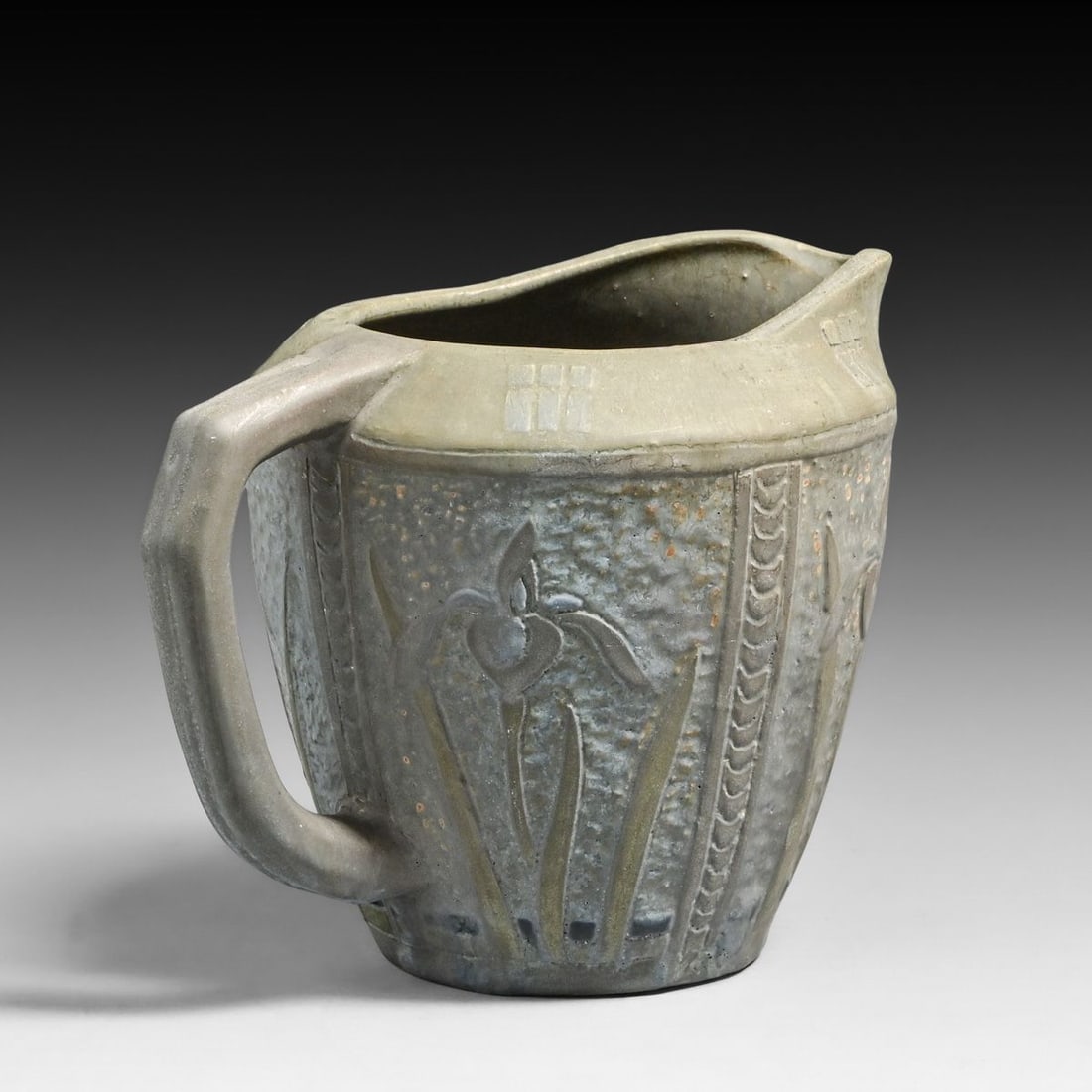 William Jervis Pottery Hand-Carved Pitcher c1905 - 3