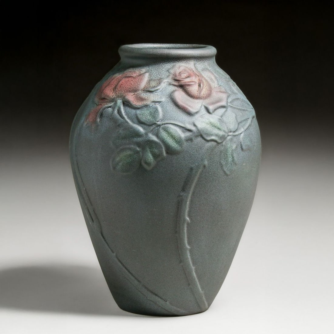 Large Weller Pottery Fru Russett Vase c1910 (1 of 7)