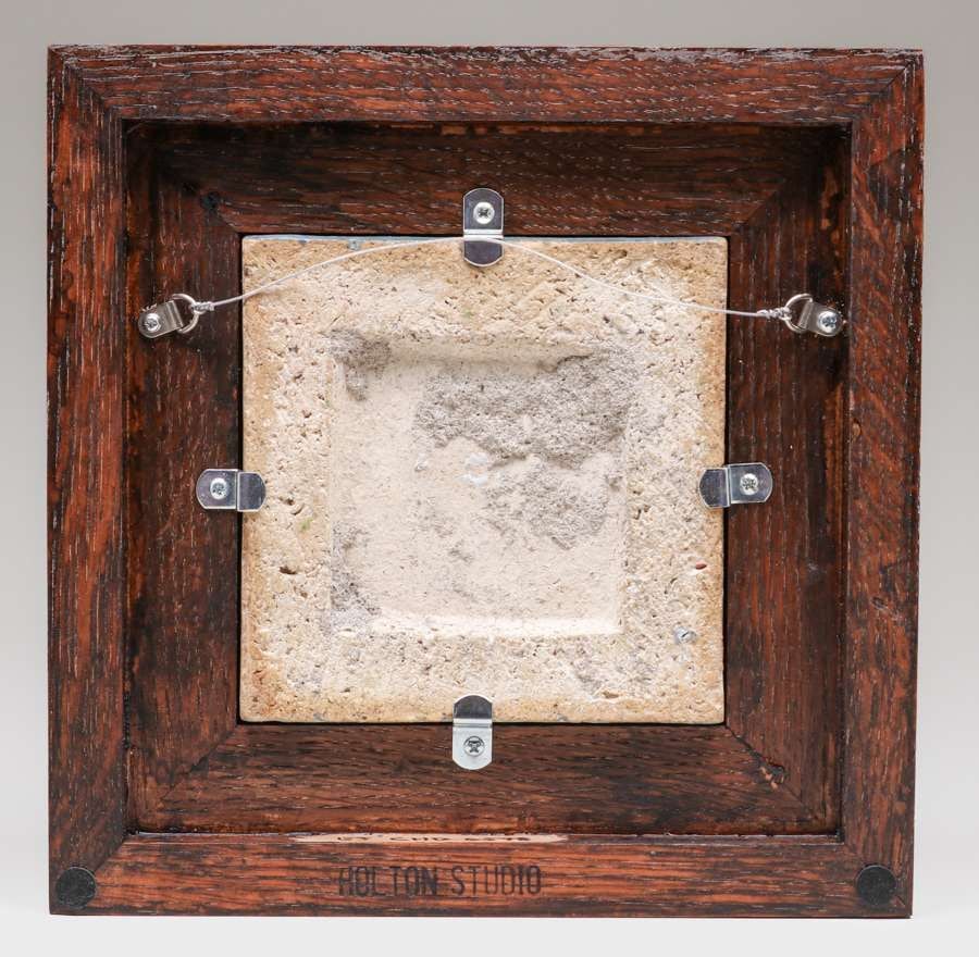 Grueby Galleon Ship Framed Tile c1905 - 3