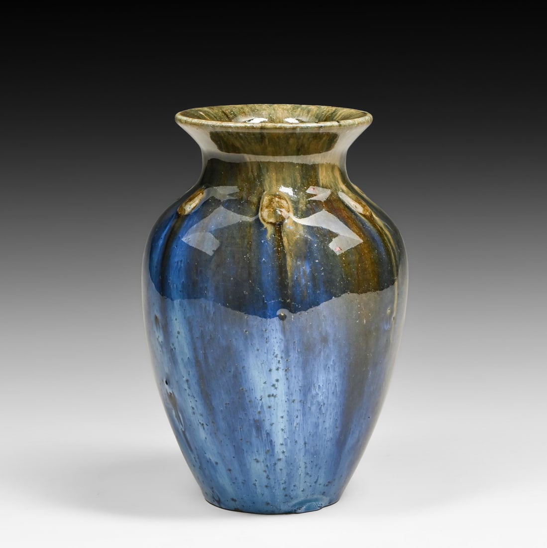 Fulper Pottery Chinese Blue Flambe Vase c1917-1920 (1 of 4)