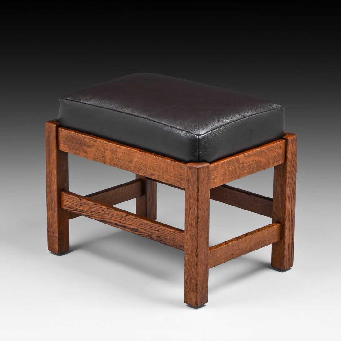 L&JG Stickley Oak Footstool c1908-1912 - 2