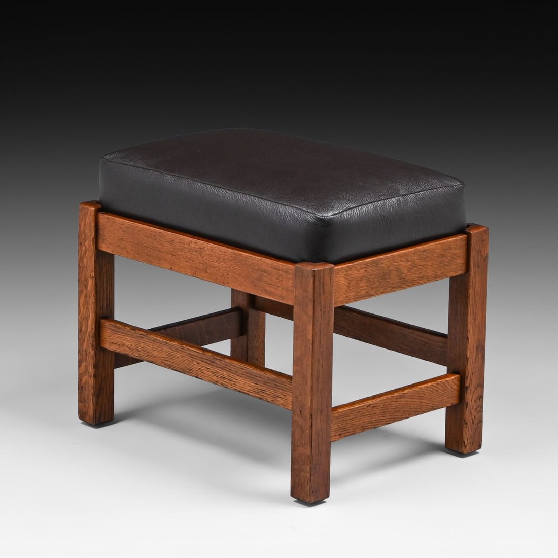 L&JG Stickley Oak Footstool c1908-1912 - 3