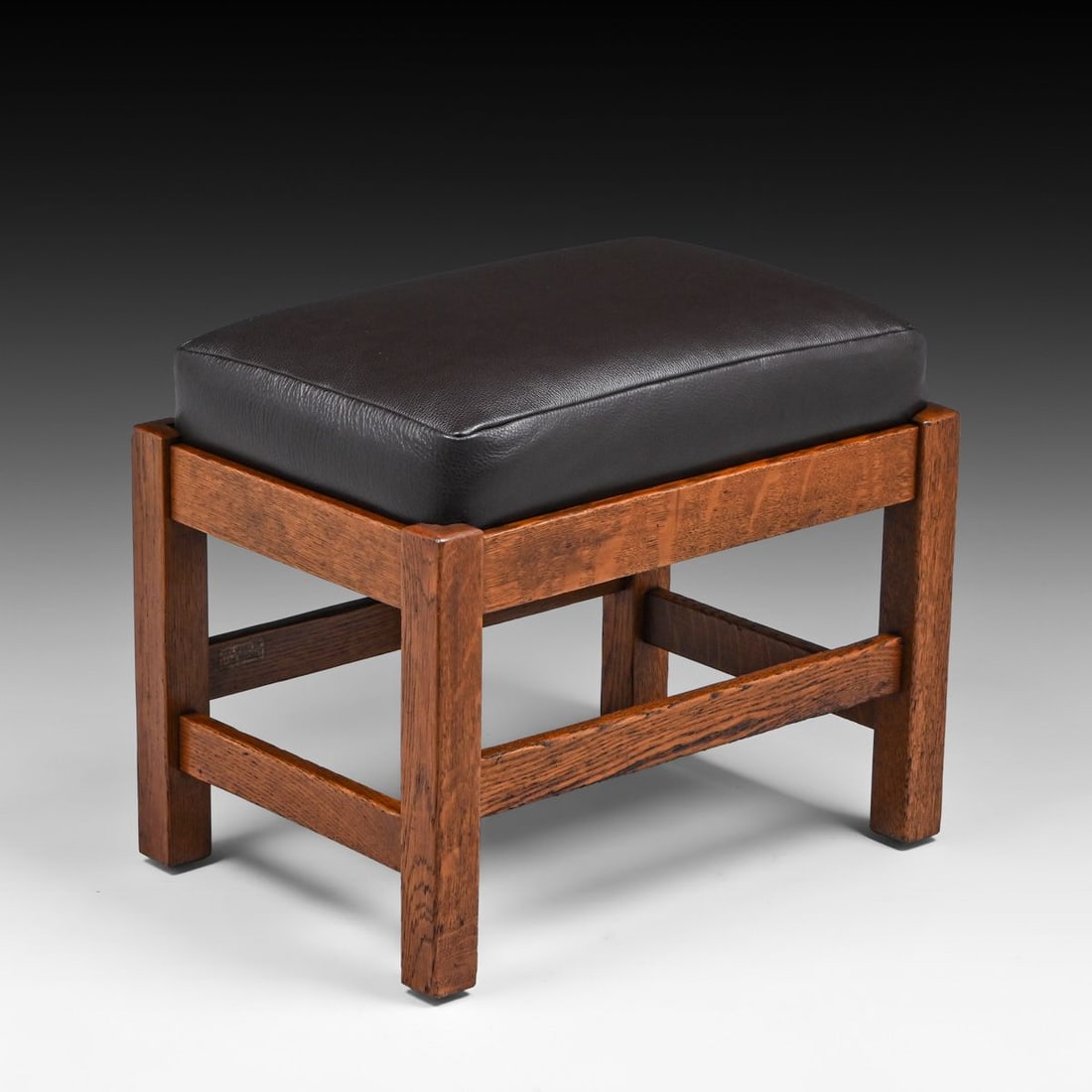 L&JG Stickley Oak Footstool c1908-1912 - 4