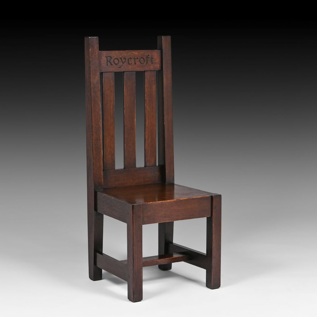 Rare Roycroft #031 Oak Hall Chair c1905 (1 of 8)