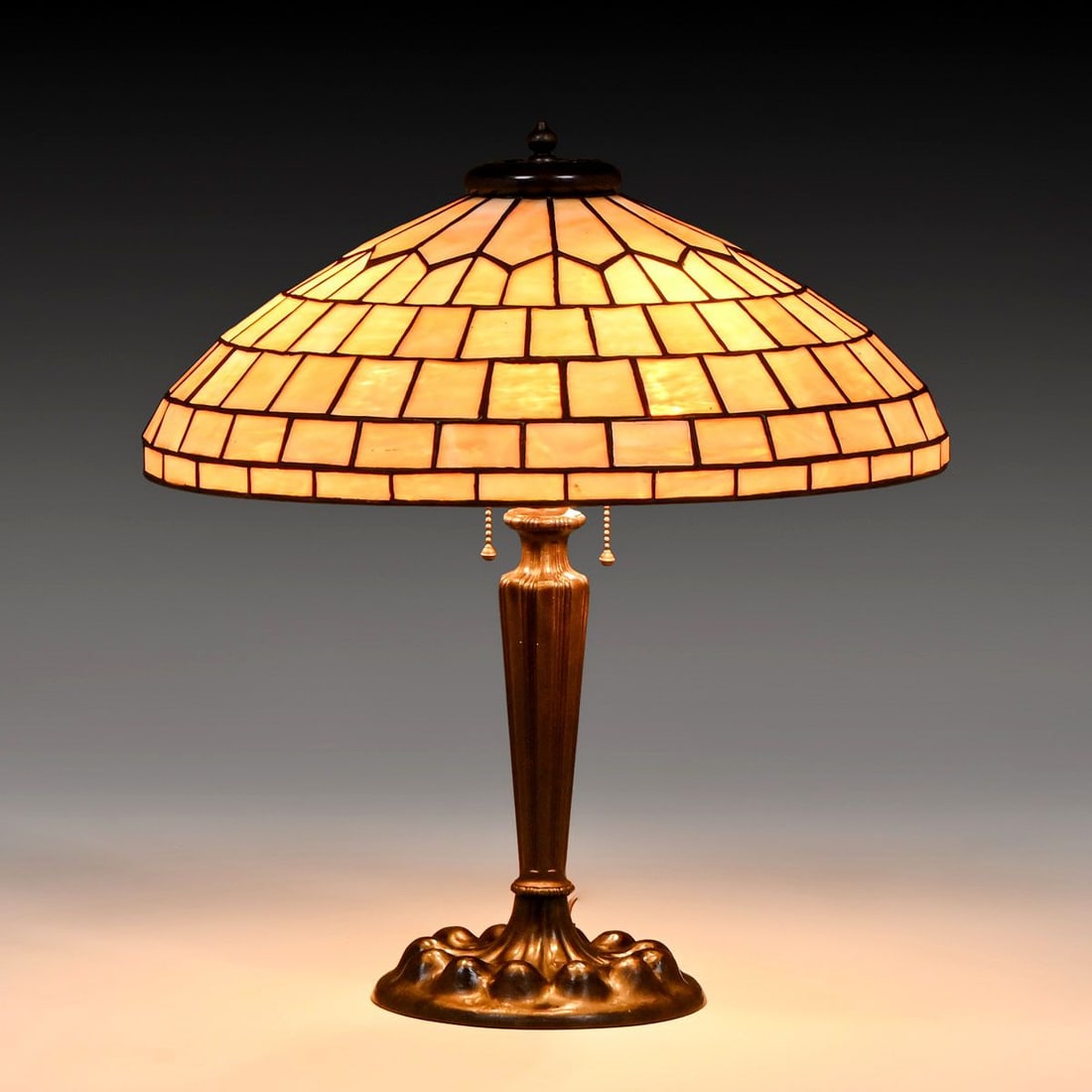 Duffner & Kimberly – New York Leaded Glass Lamp c1910 (1 of 7)