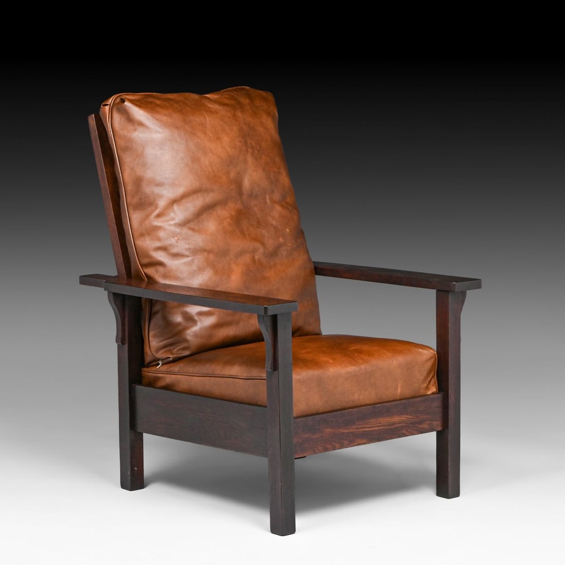 Gustav Stickley #346 Openarm Morris Chair c1907 (1 of 3)