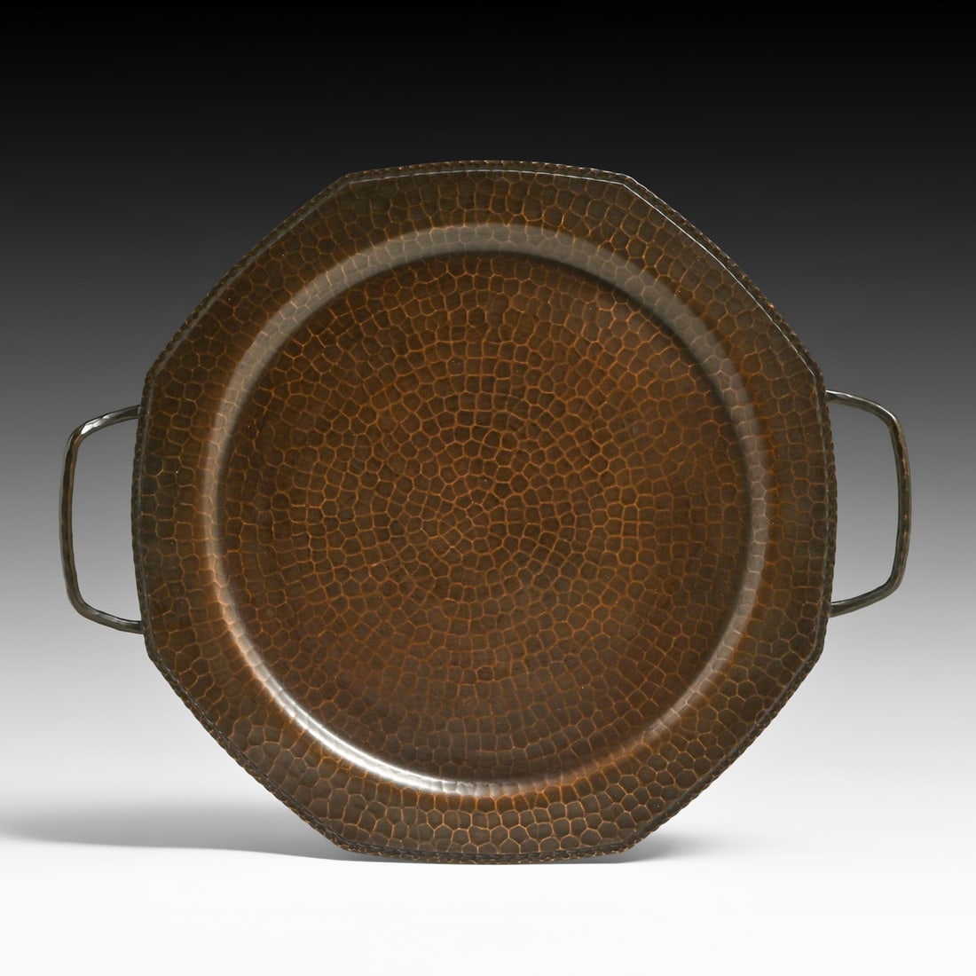 Roycroft Hammered Copper Two-Handled Tray c1920s (1 of 5)