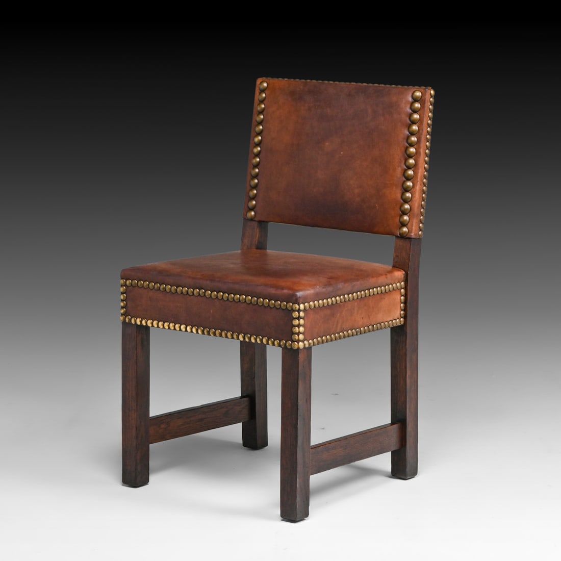 Early Gustav Stickley #1295 Leatherback Dining Chairs c1902 - 2