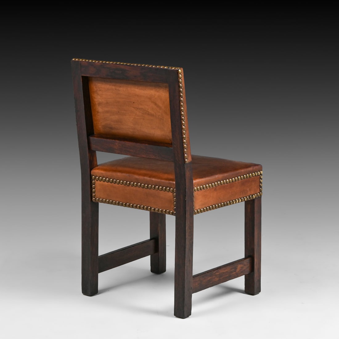 Early Gustav Stickley #1295 Leatherback Dining Chairs c1902 - 4