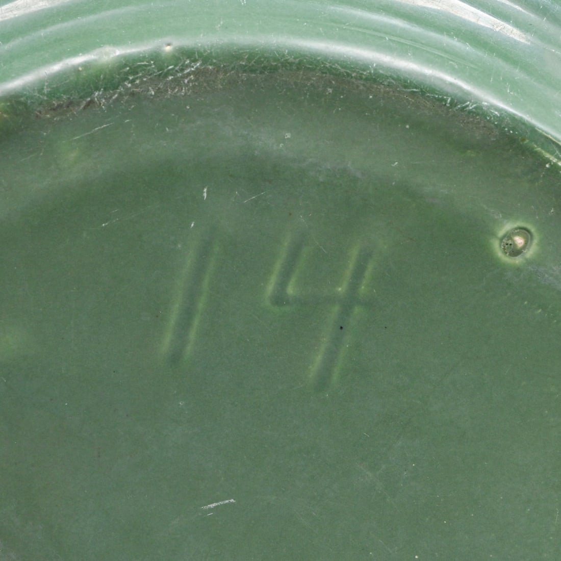 Bauer Jade Green RIngware Jardiniere c1930s - 4