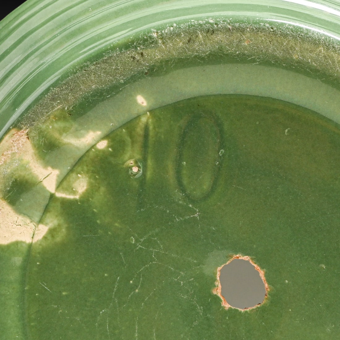 Bauer Jade Green RIngware Jardiniere c1930s - 4