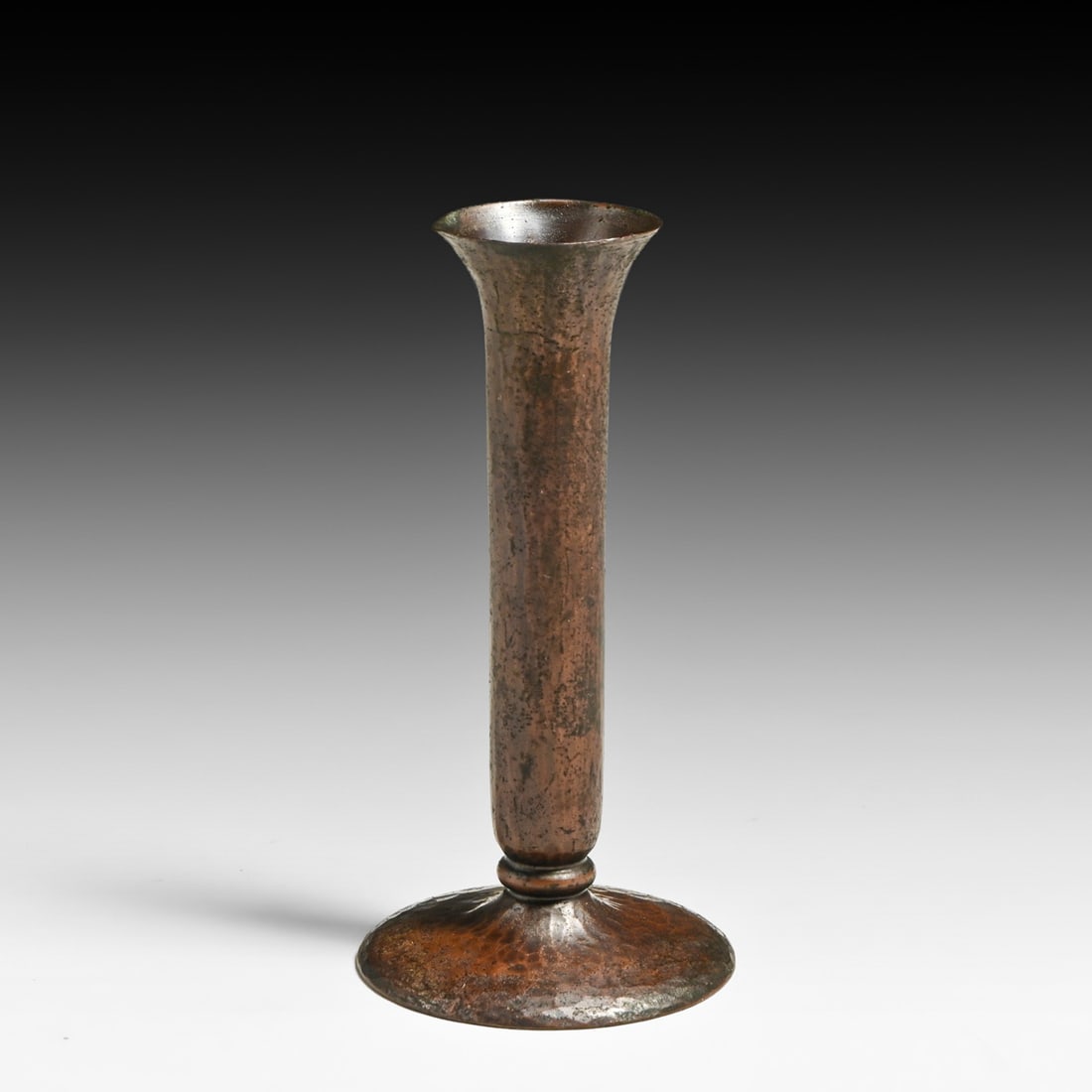 Roycroft Hammered Copper Stem Vase c1920s - 2