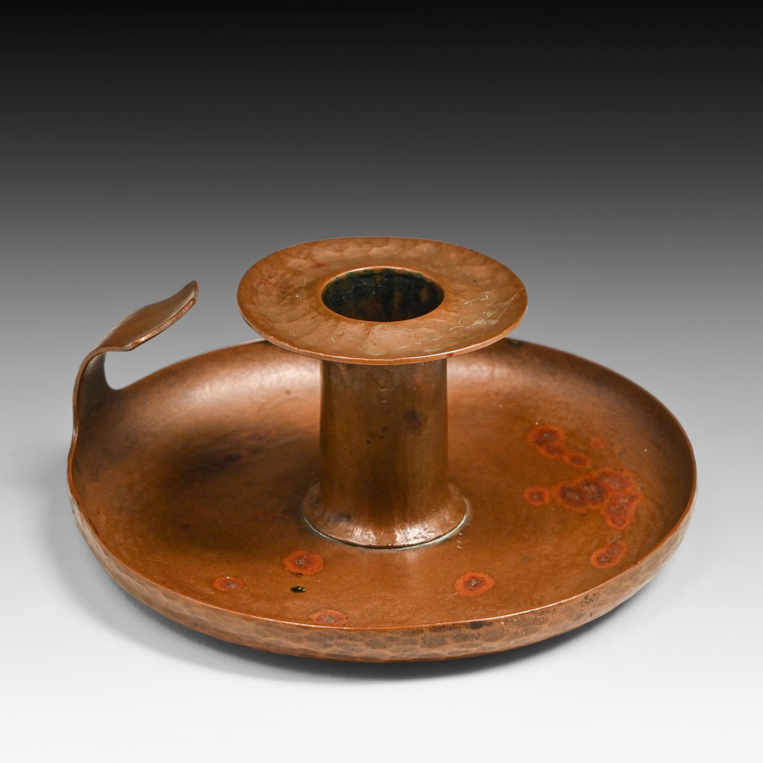 Karl Kipp Hammered Copper Candlestick c1915 - 4