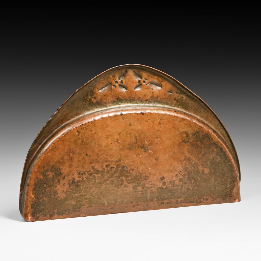 Roycroft Hammered Copper Crumber Set c1920s - 3