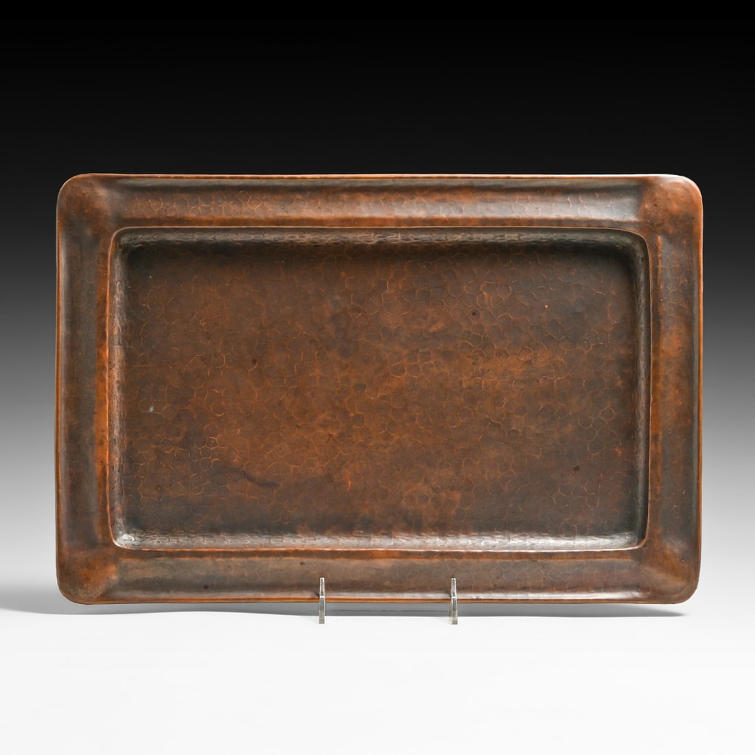 Gustav Stickley Hammered Copper Rectangular Tray c1910 - 2