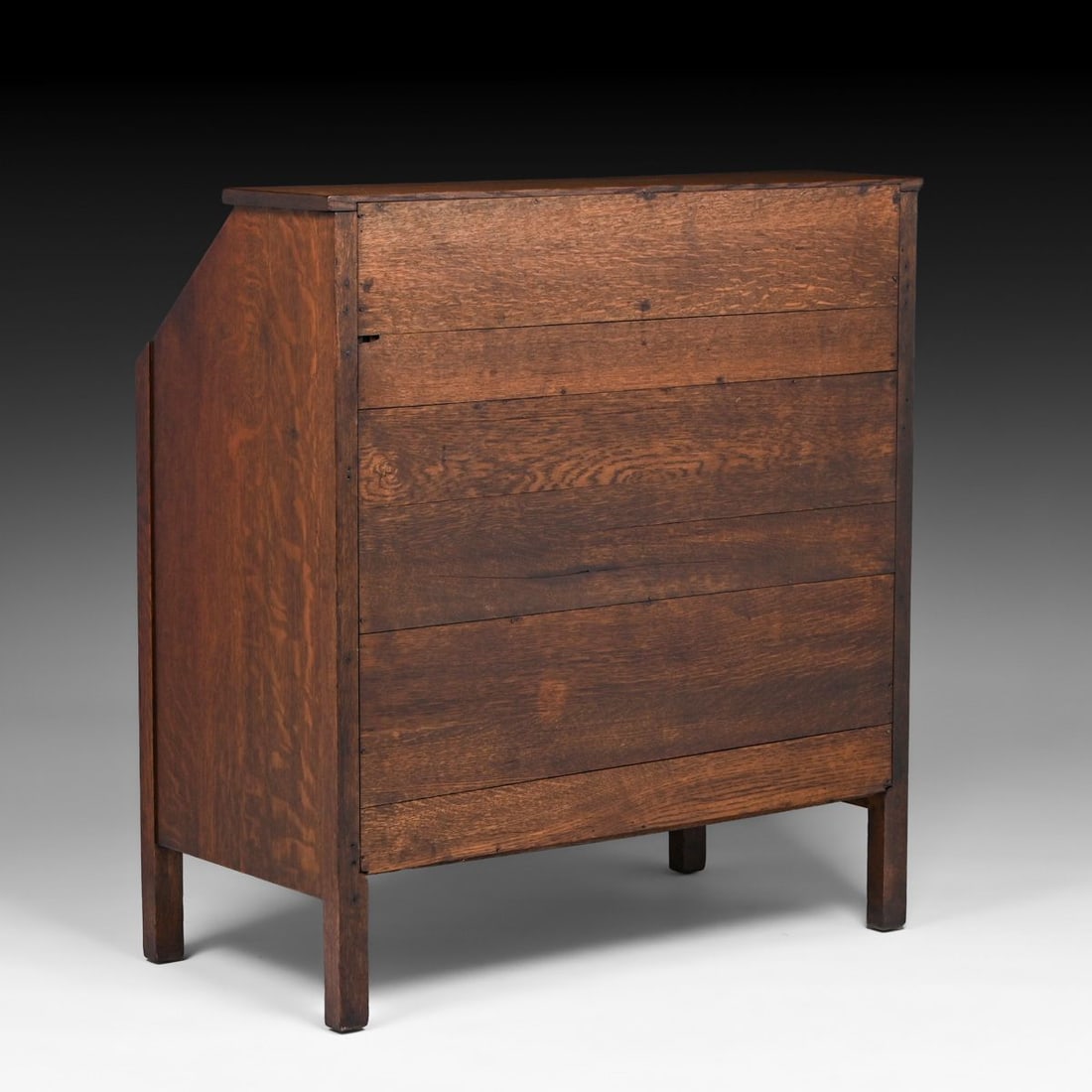 Grand Rapids Oak Six-Drawer Dropfront Desk c1910 - 4