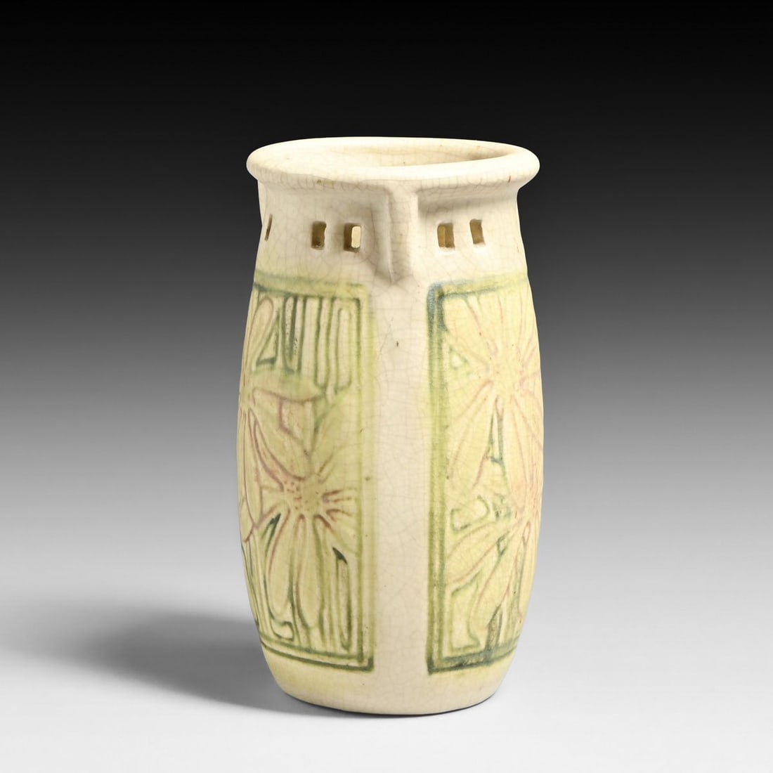 Weller Roma Cutout Vase c1910s - 3