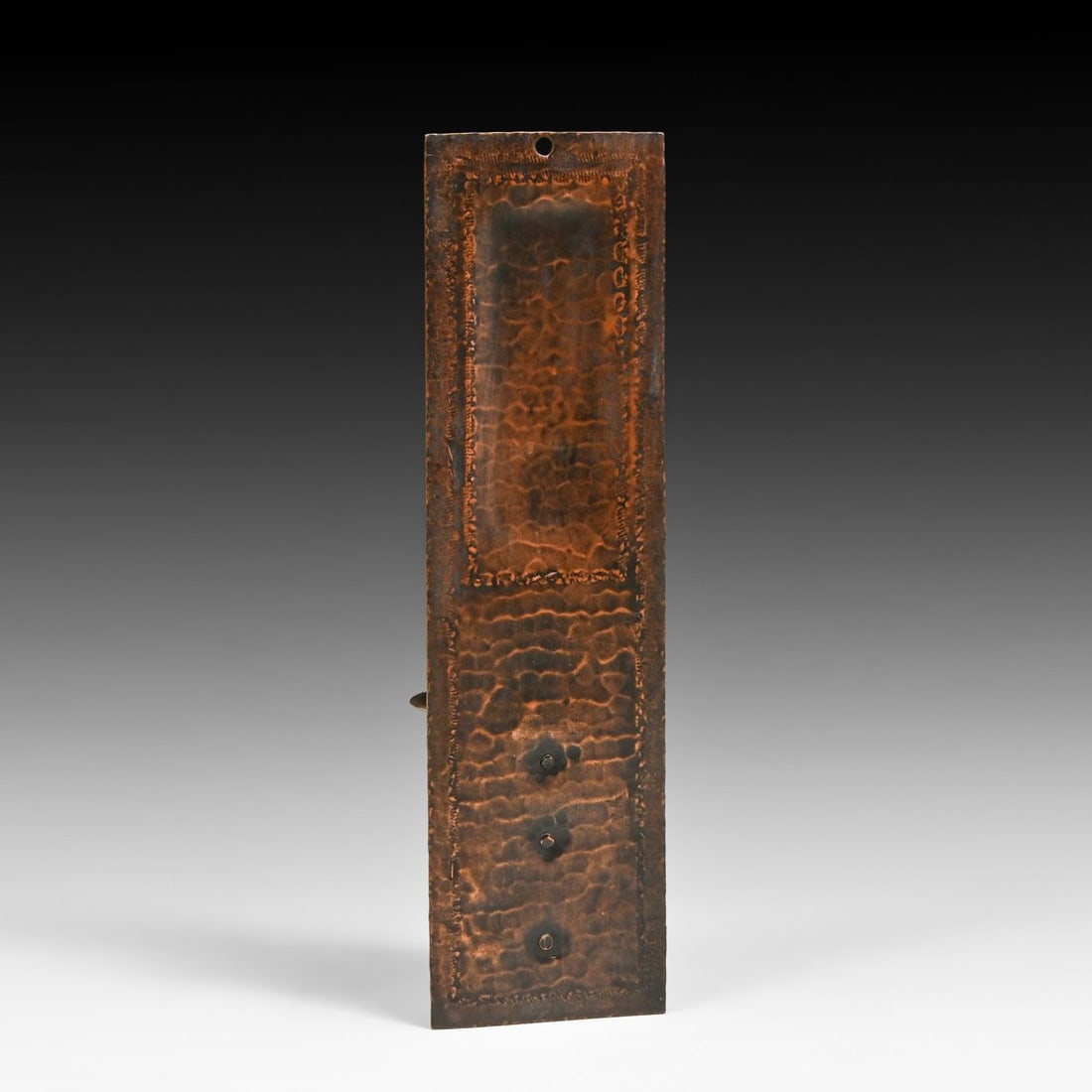 Roycroft Hammered Copper Rectangular Candle Sconce c1915 - 3