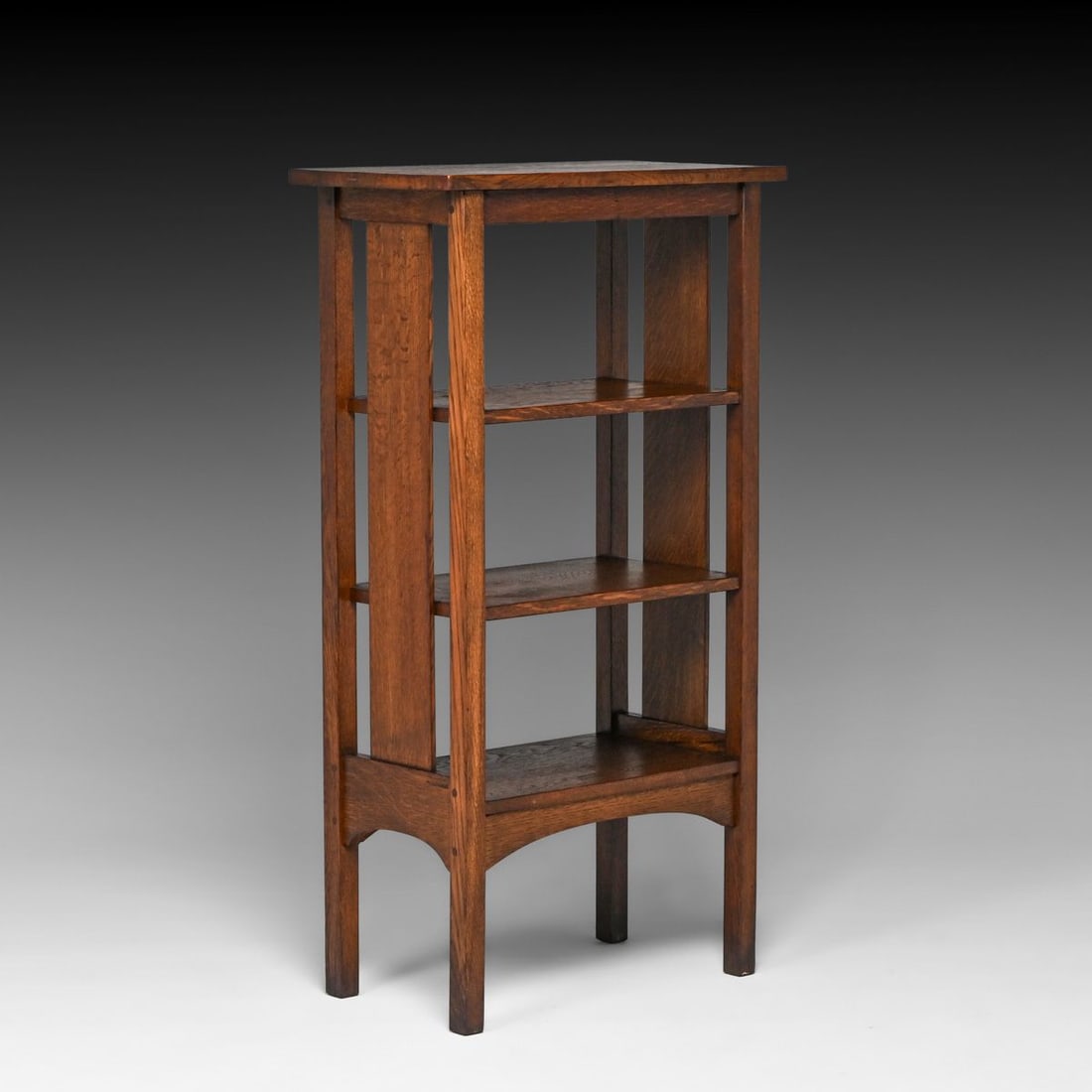 L&JG Stickley One Slated Magazine Stand c1910: L&JG Stickley One Slated Magazine Stand c1910. Unsigned. Excellent original finish. 44"h x 23.75"w x 13"d FREE NATIONWIDE SHIPPING Free Nationwide Shipping within the lower 48 states for all