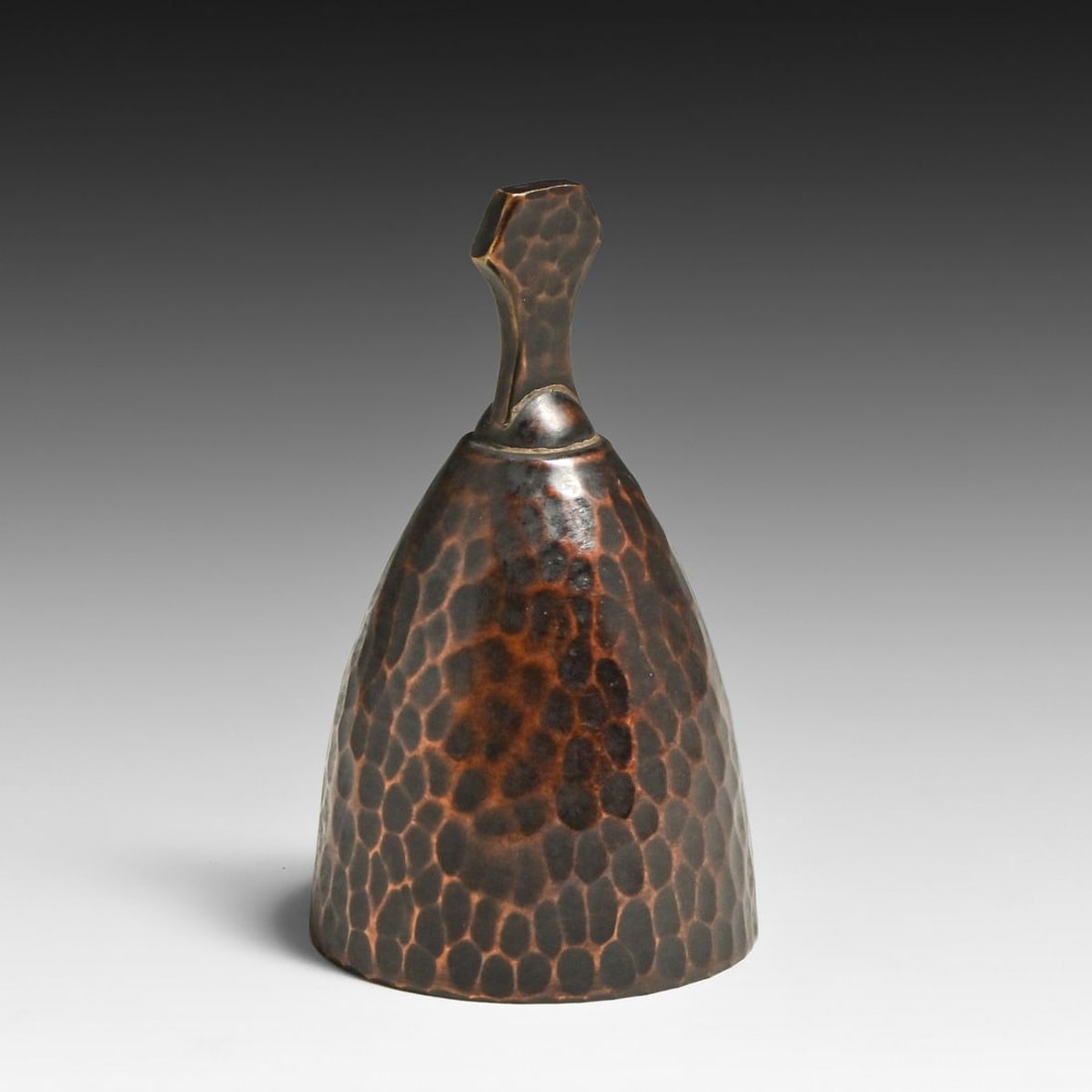 Roycroft Hammered Copper Dinner Bell c1920s - 3