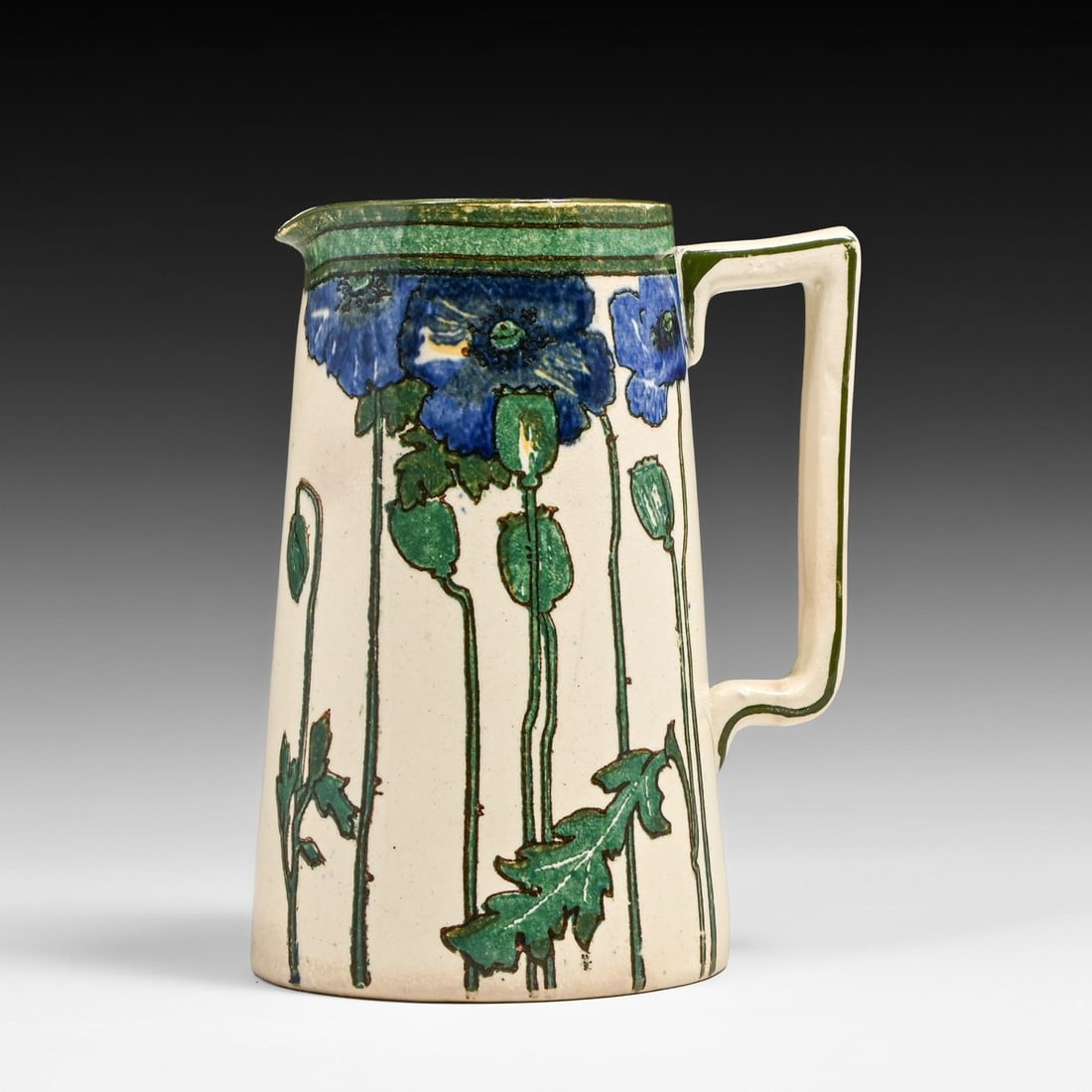 Royal Doulton Art Nouveau Poppy Pitcher c1910 (1 of 5)