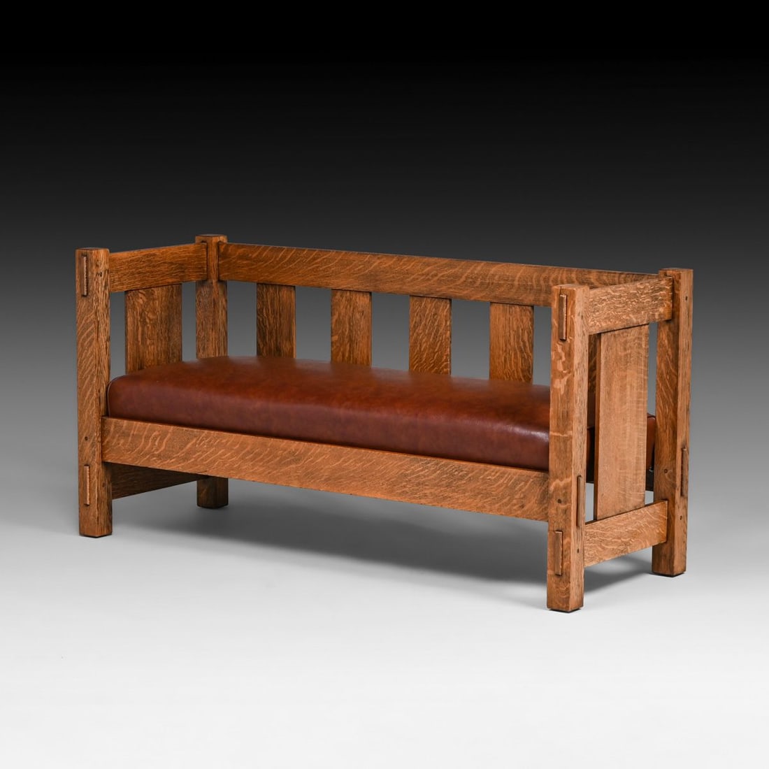 Grand Rapids Bookcase & Chair Co - Lifetime Furniture Evenarm Settle c1910 (1 of 4)